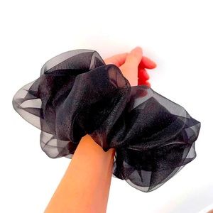 RESERVED Extra Large Scrunchie Black
